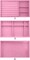 Clear Acrylic Velvet Jewelry Organizer with 3 Drawers, Stackable Display Storage Earrings Necklace Rings Bracelets Box Holder Case for Women, Pink